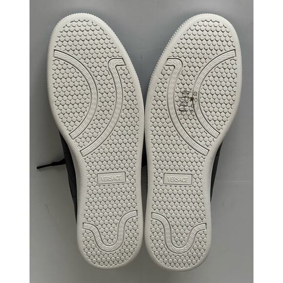 Versace Medusa Men's Black Leather Sneakers 10 US (43 Euro) 1016936 NIB - Picture 13 of 16